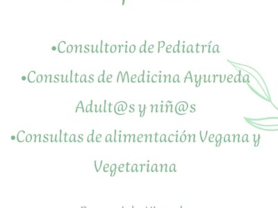 Medica Pediatra integrativa con orientación en Medicina ayurveda y Fitomedicina